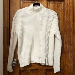 Calvin Klein White Turtleneck Sweater (size XS)